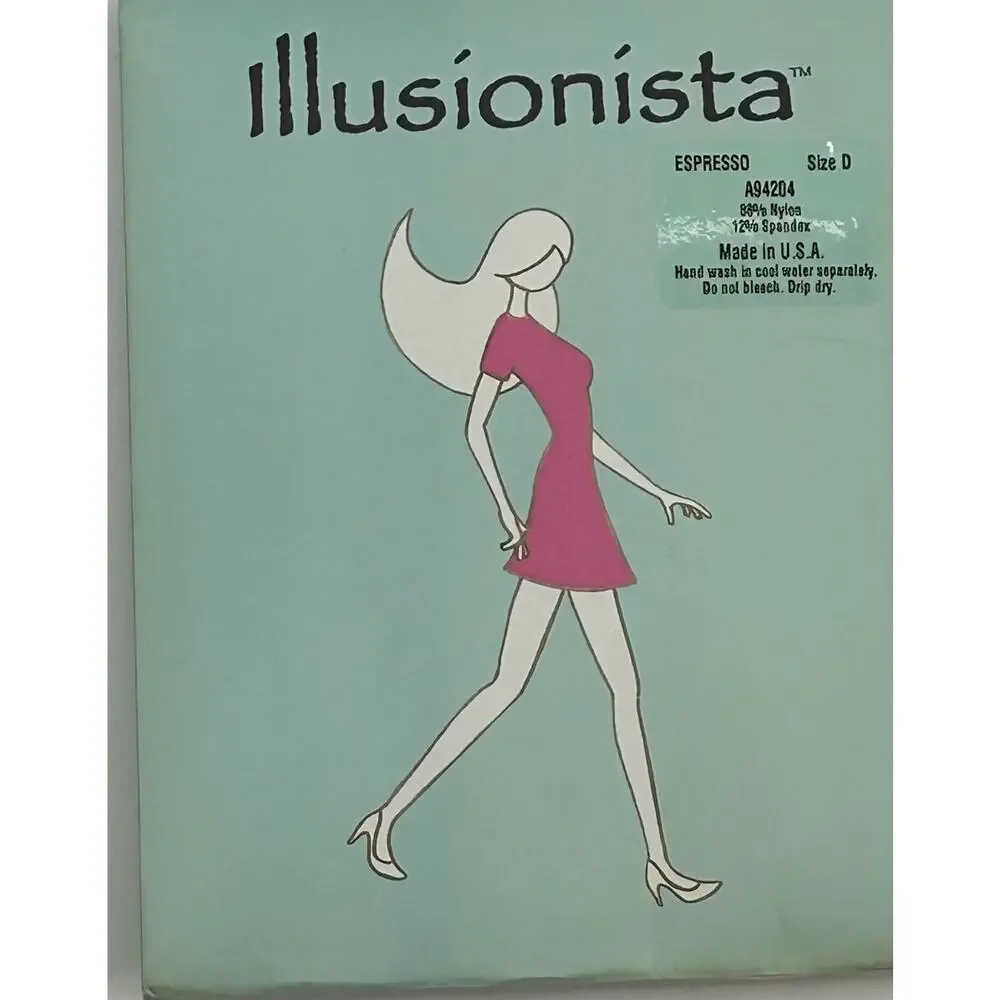 Illusionista Espresso‎ Brown UltimAir Control Top Pantyhose Size D A94204